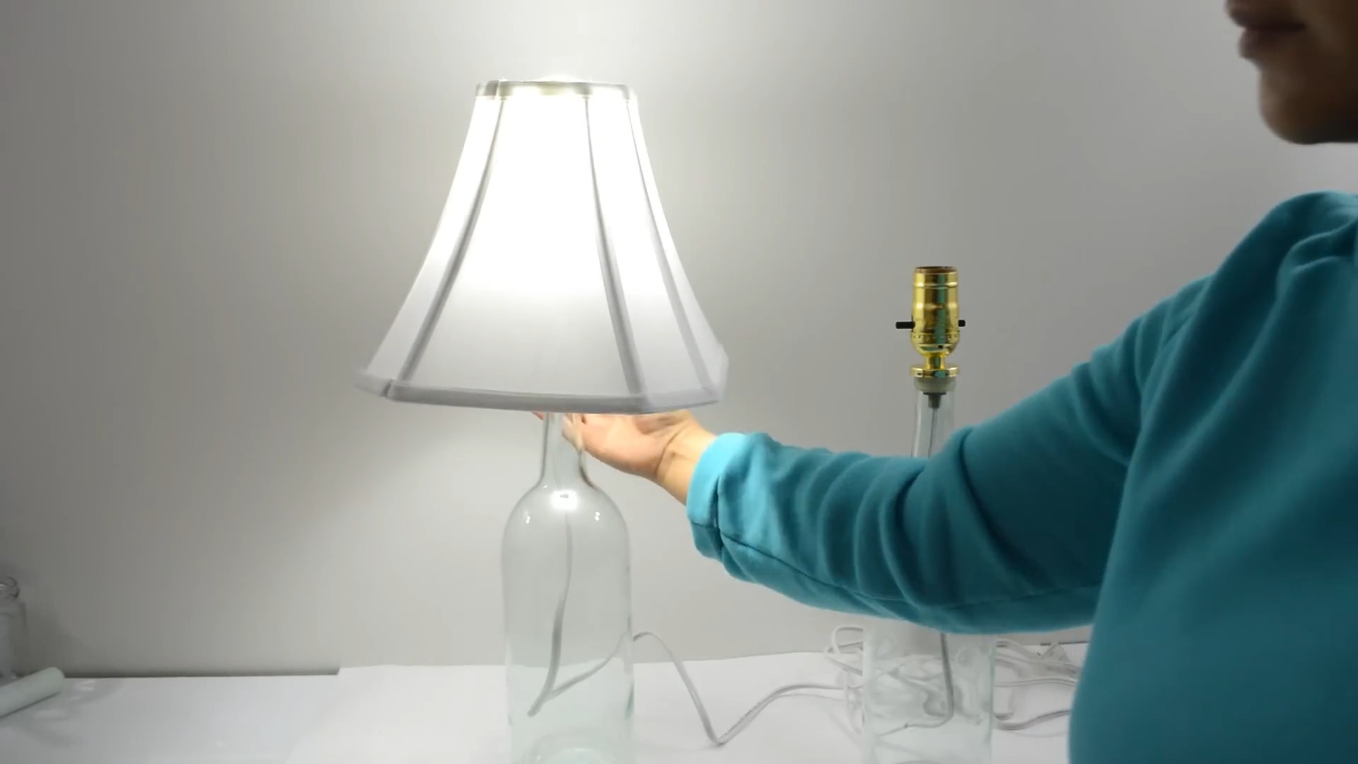 Wein Flasche Lampe selber machen