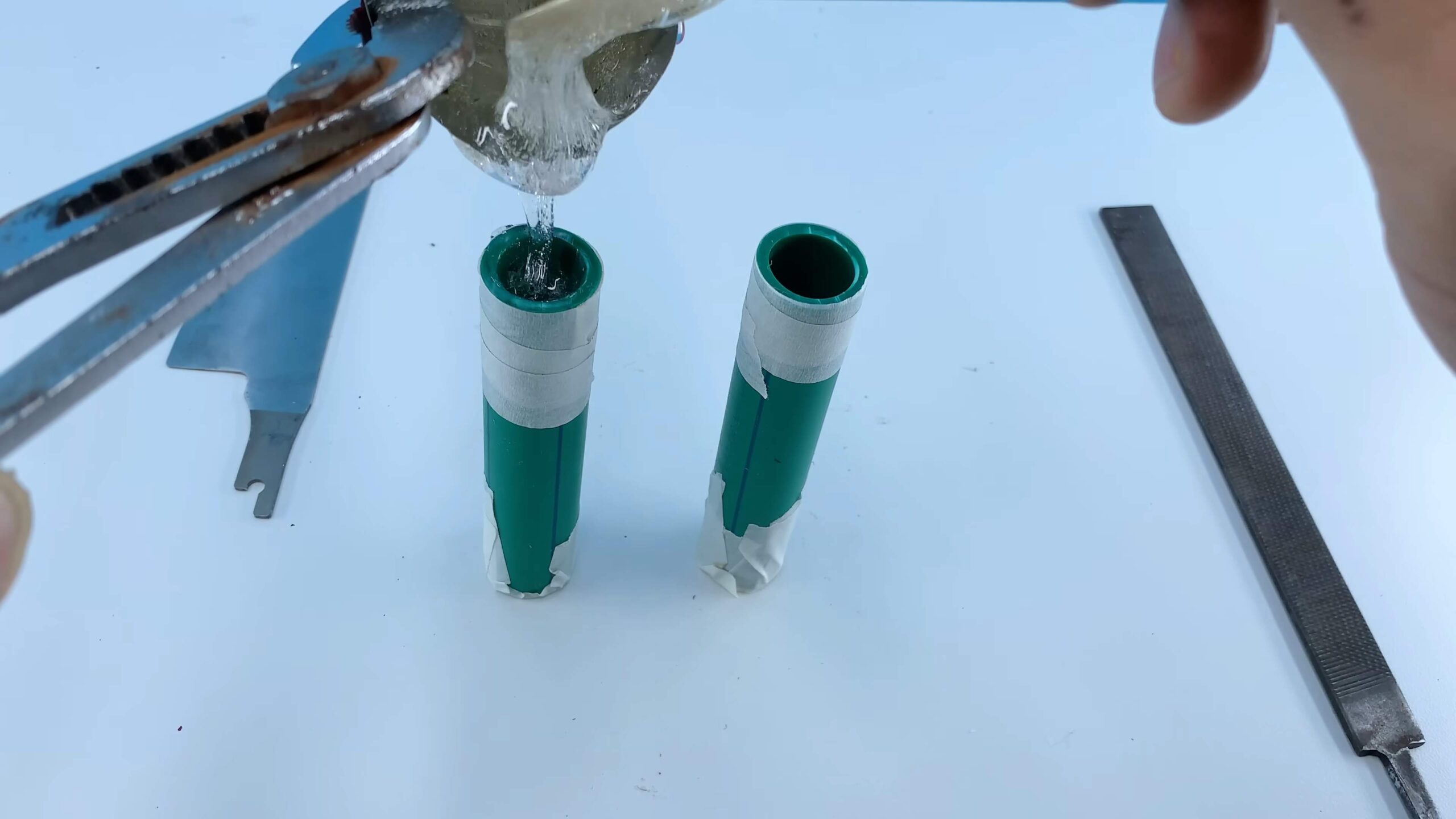 Messergriff aus PVC selber machen