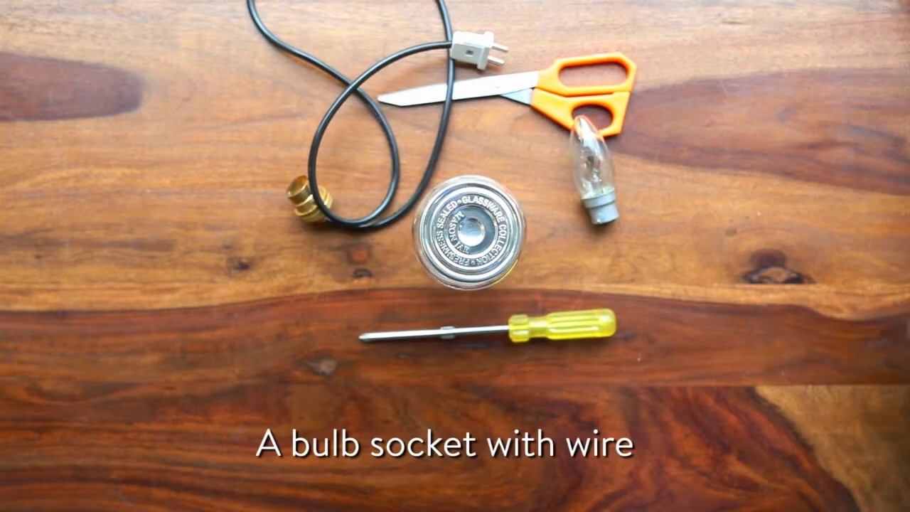 DIY Mason Jar Hängelampe